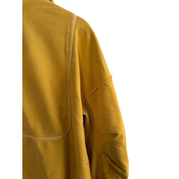 FP Free People Movement in the Clouds Yellow Slouchy Sweatshirt Women's Size S - Picture 5 of 7